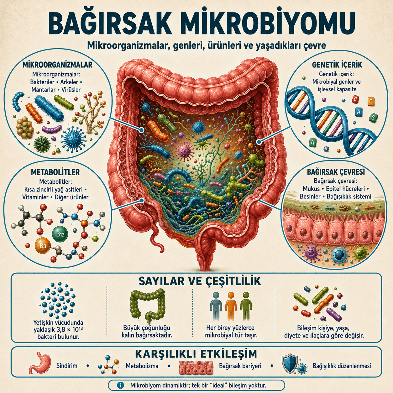 İnsan Sindirim Sistemi Mikrobiyomu